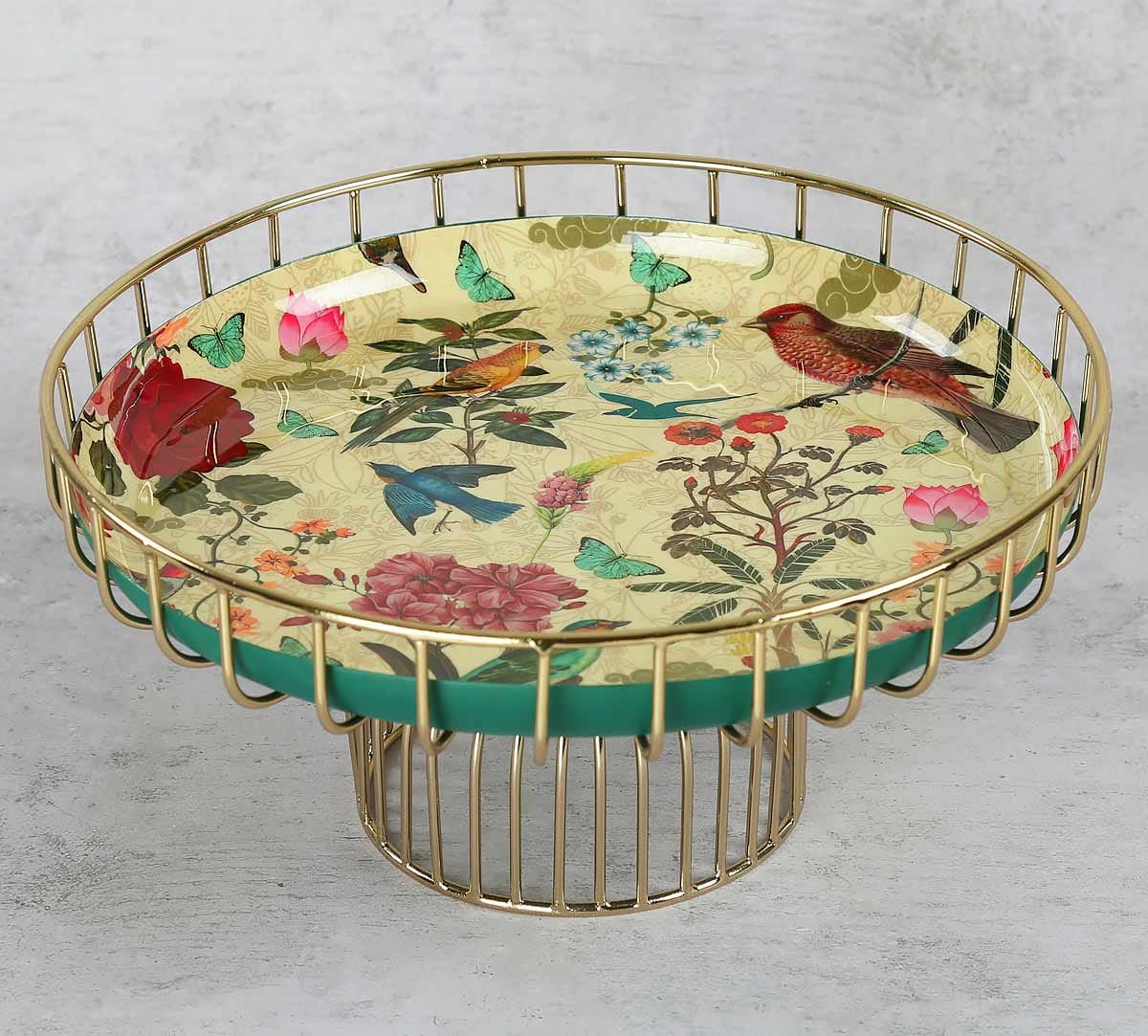 Bird Land Iron Cake Stand