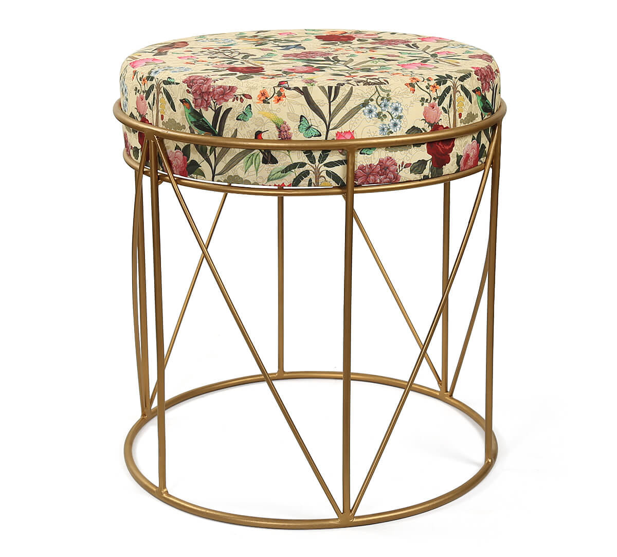 Bird Land Iron Pouffe