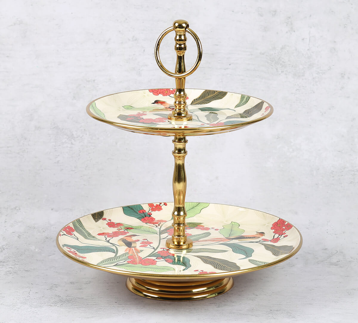 Bird Land Paradise 2 Tier Serving Tray