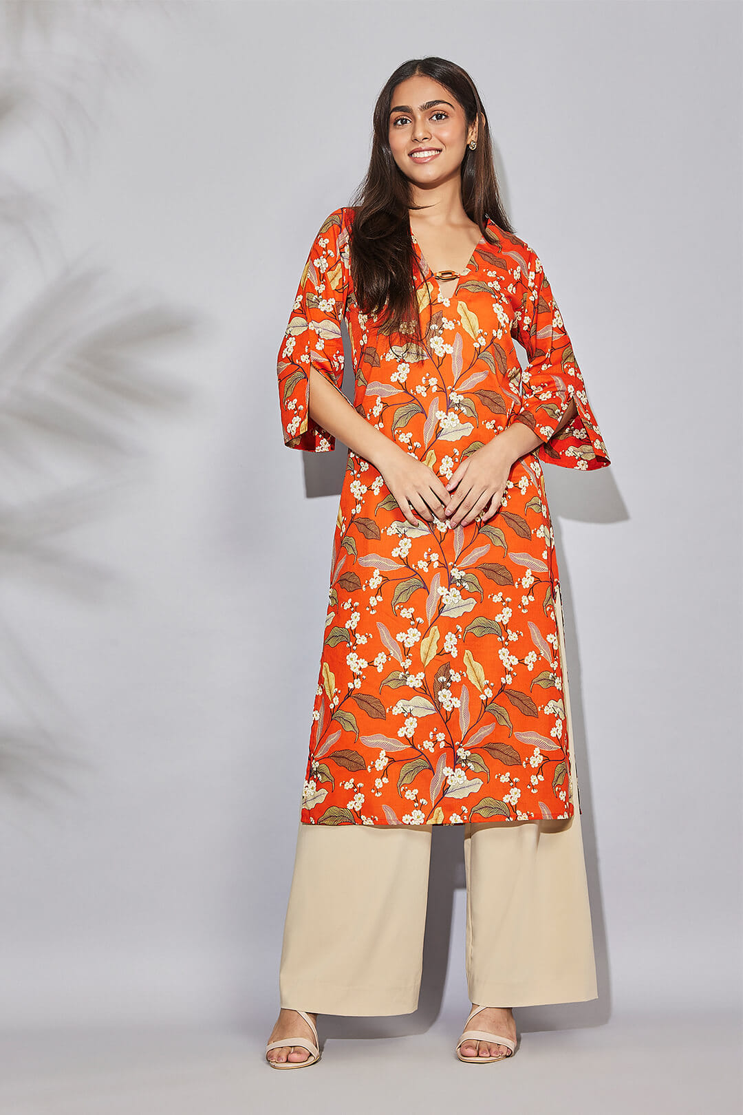 Bird Land Paradise Kaftan Kurti Long