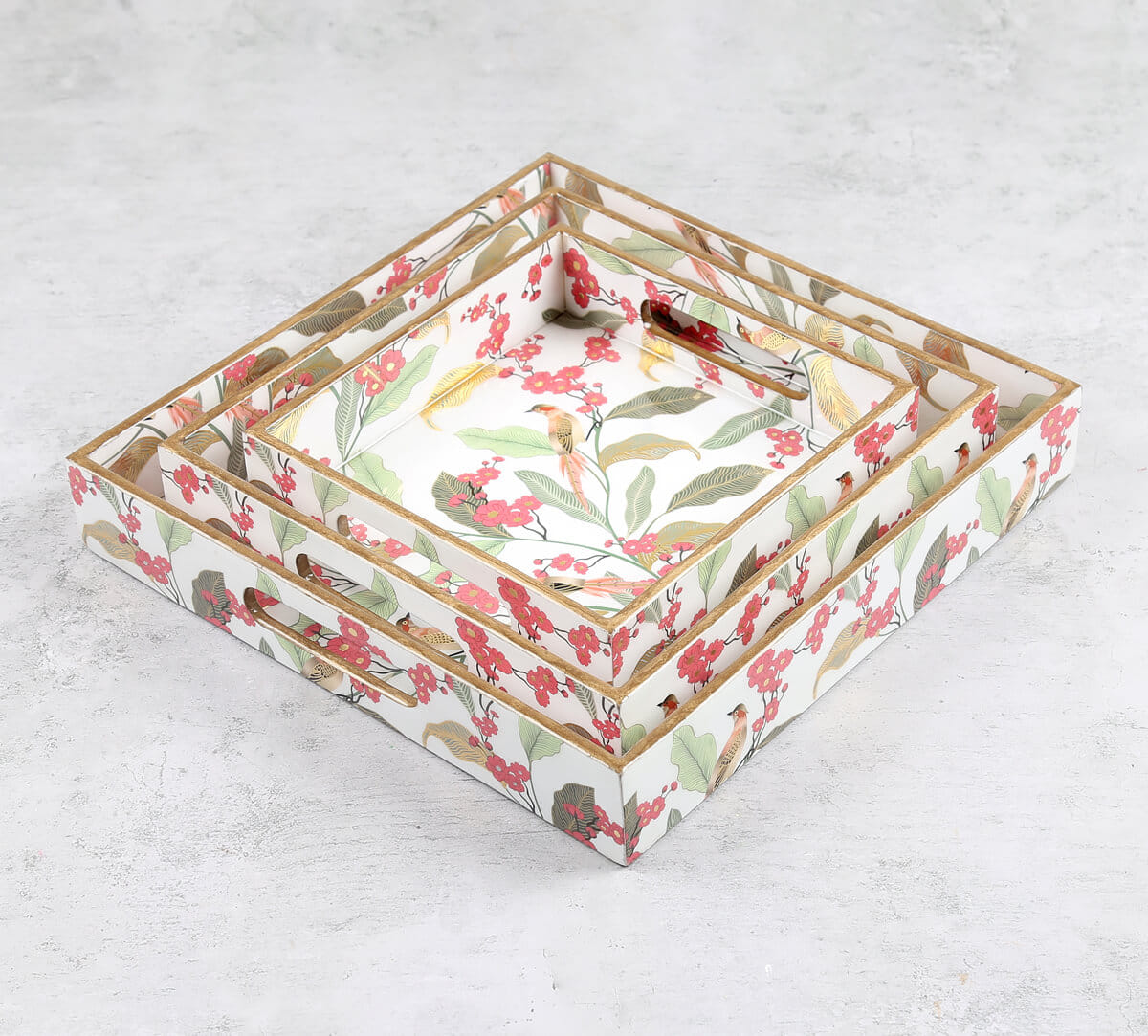 Bird land paradise MDF Square Tray