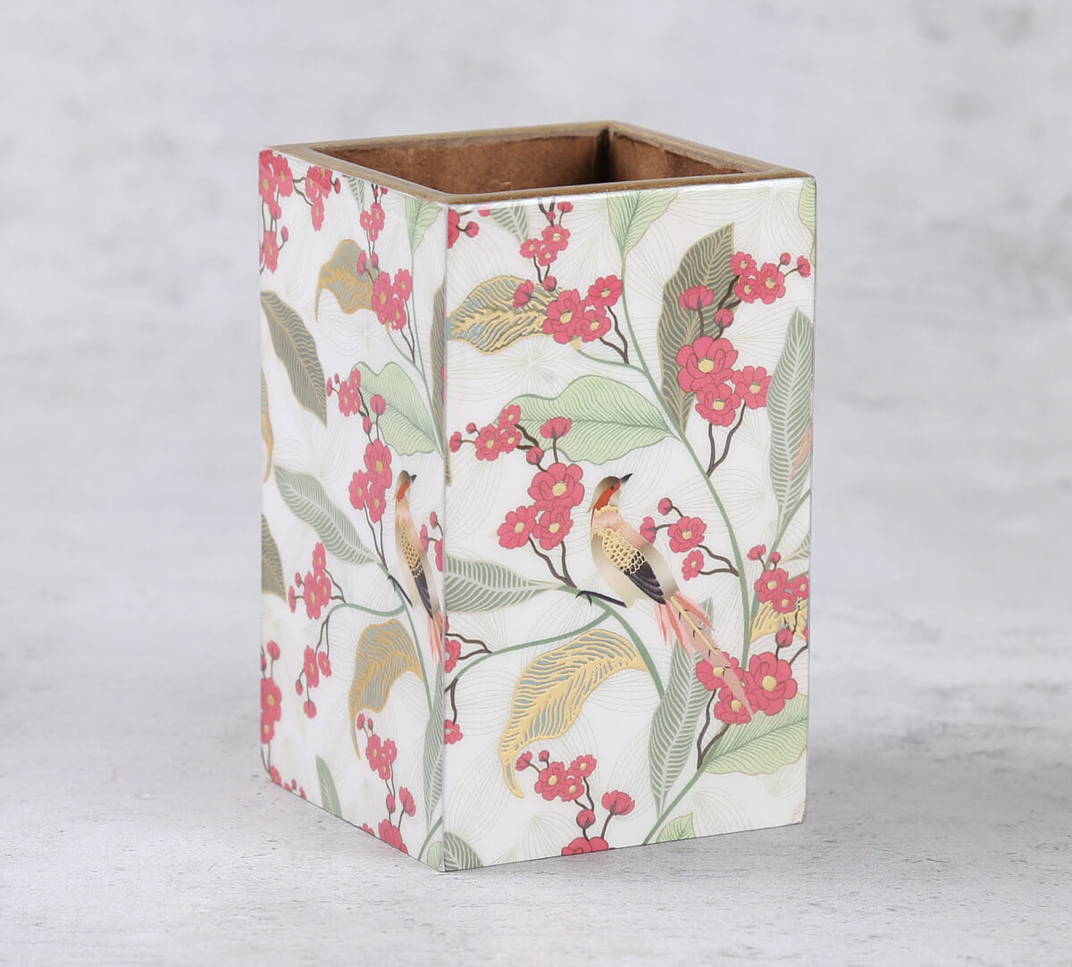 Bird land paradise Square Pen Holder