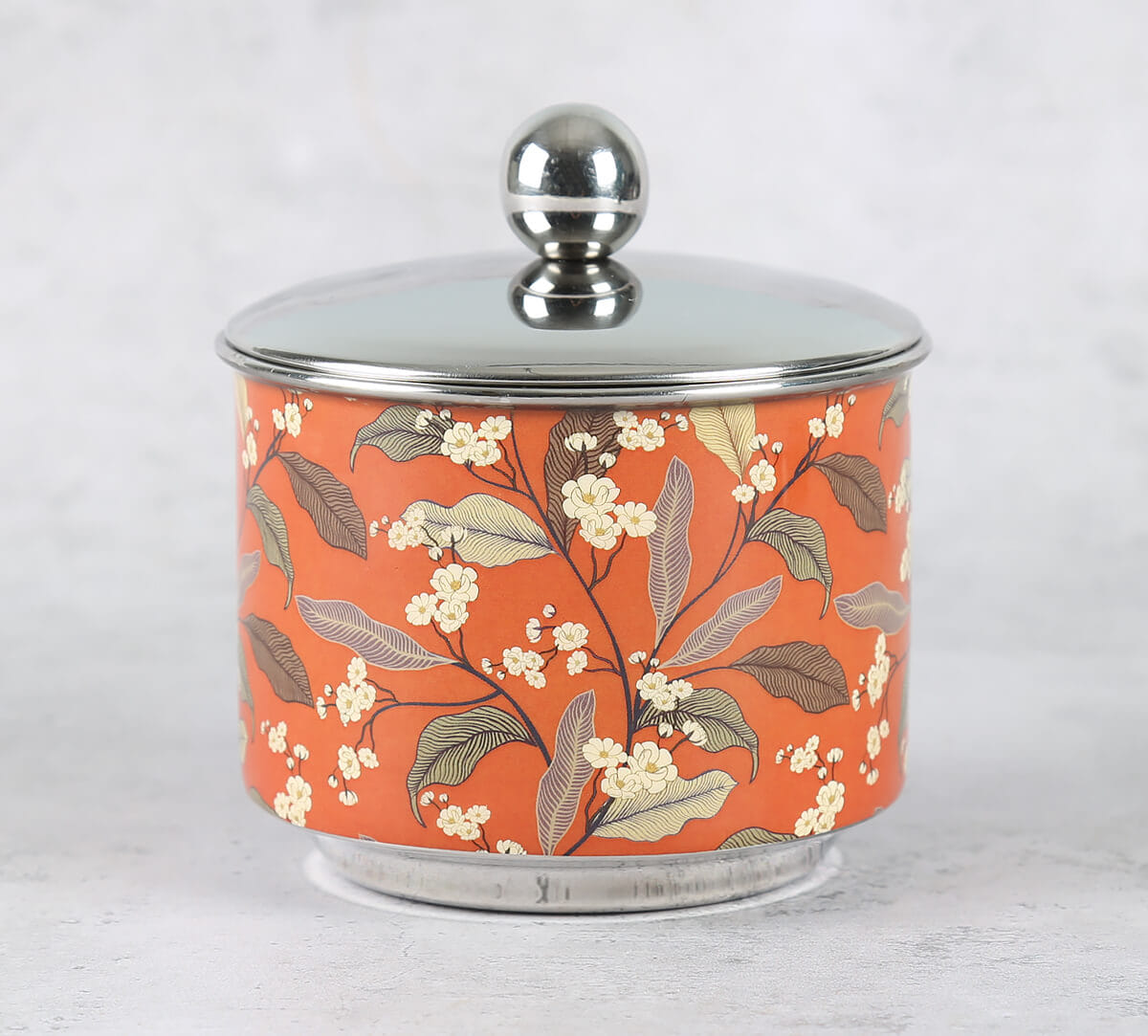 Bird Land Paradise Steel Bowl with Lid