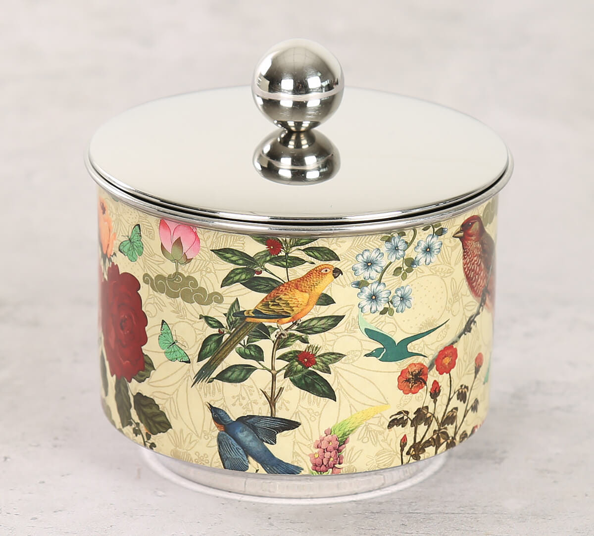Bird Land Steel Bowl with Lid