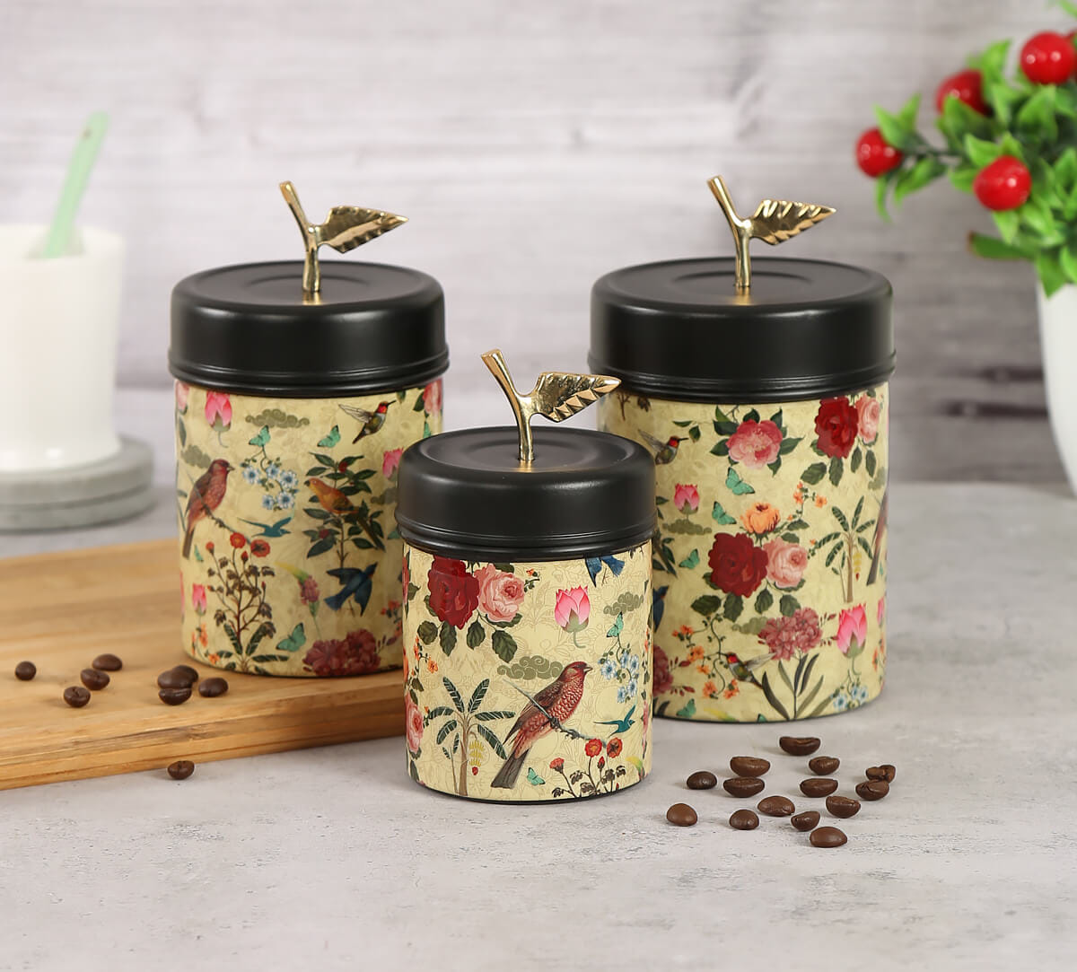 Bird Land Steel Container Set of 3