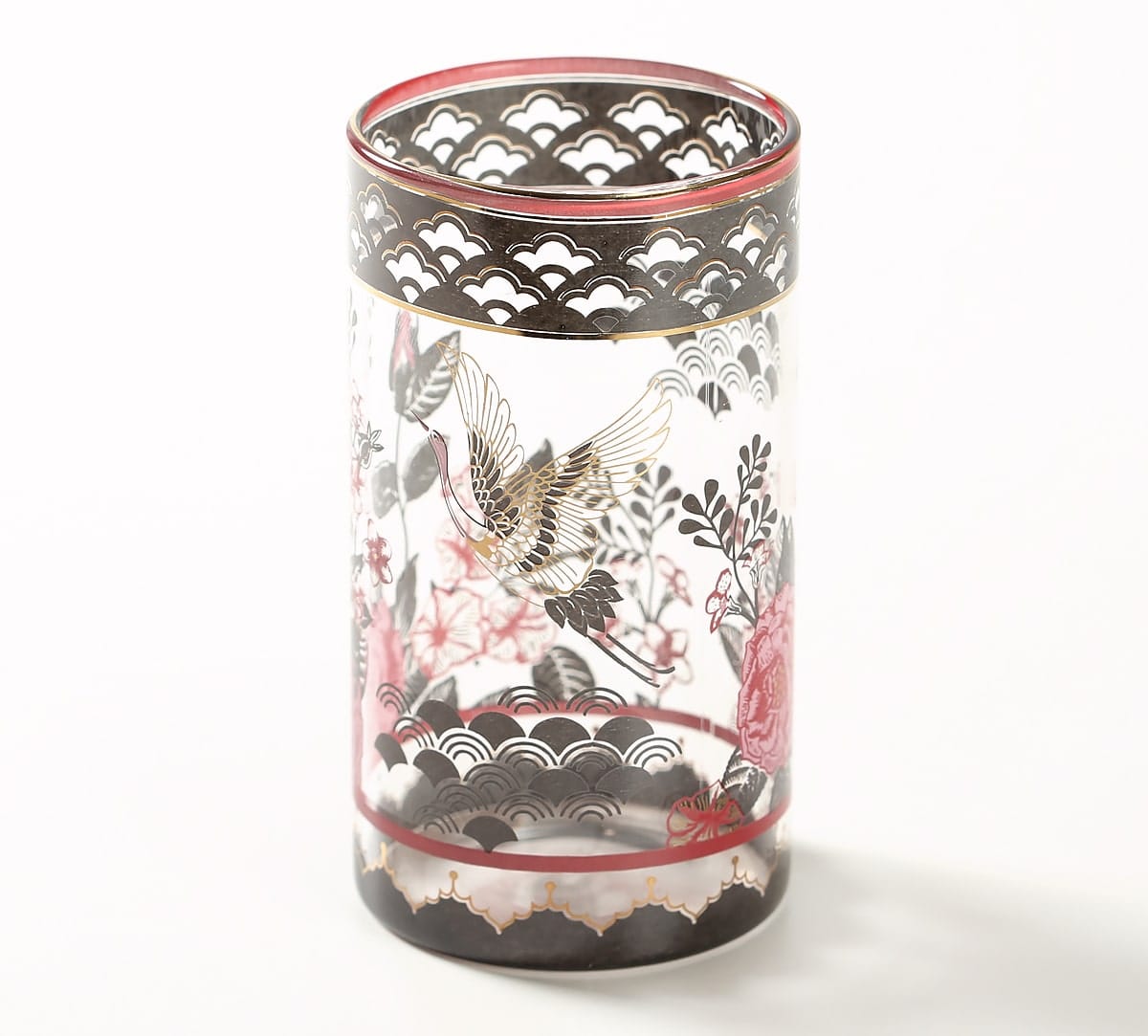 Birds of Paradise Glass Tumblers set of 2