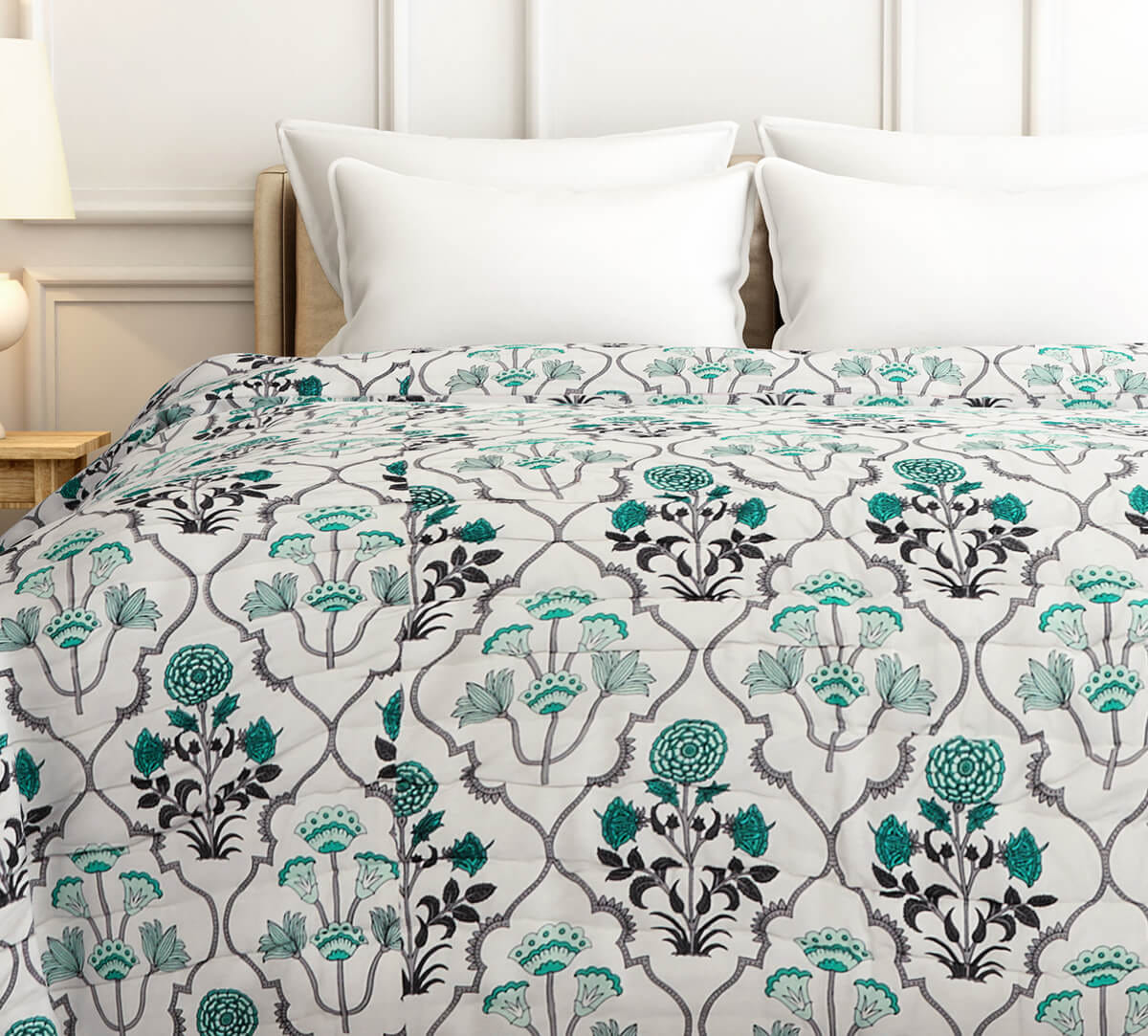 Blooming Bouquet Quilted Rajai