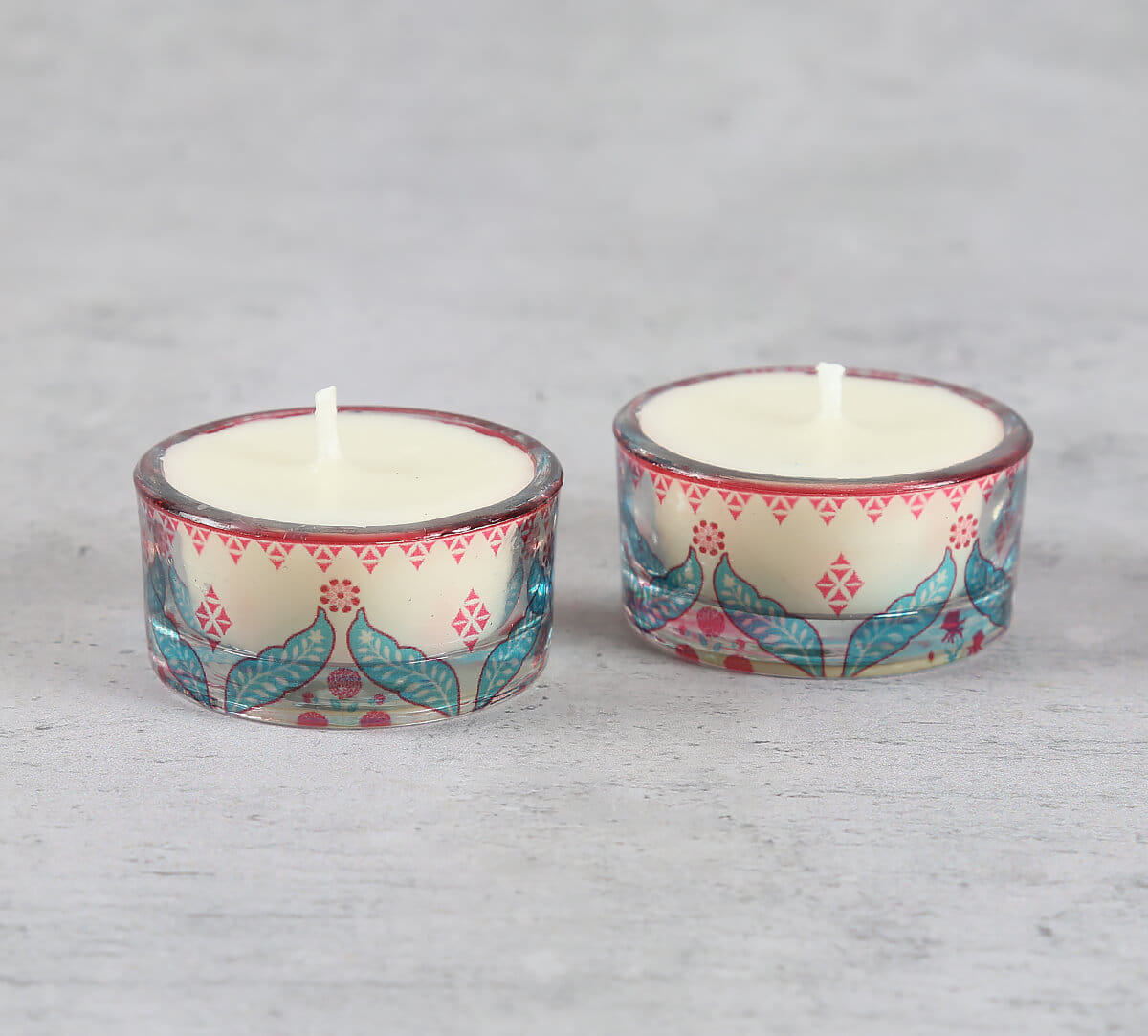 Blooming Dahlia T Lite Candle Votive Set of 2