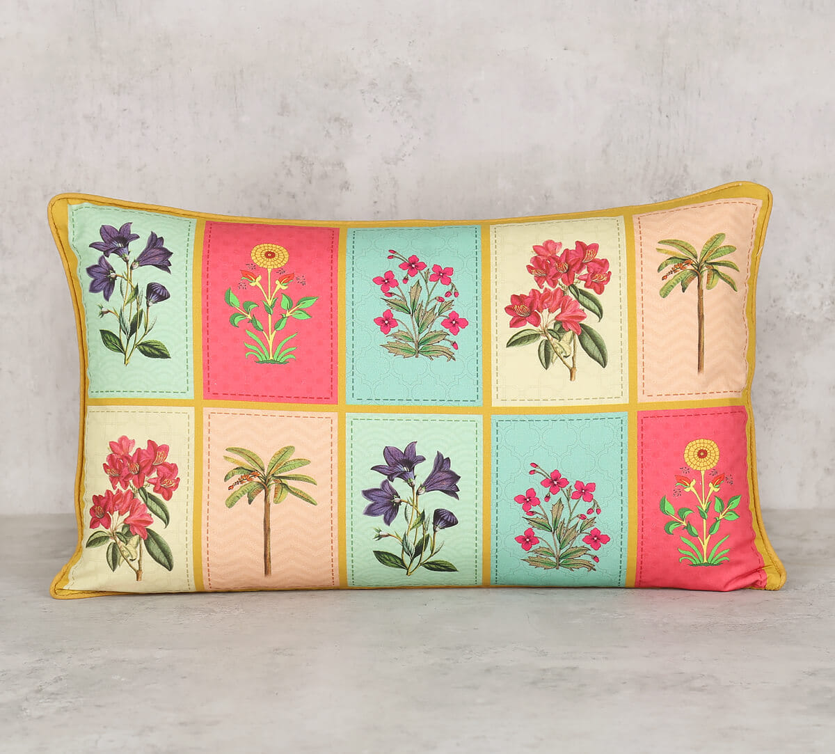 Blossom Treasure Rectangle Cotton Poplin Cushion Cover