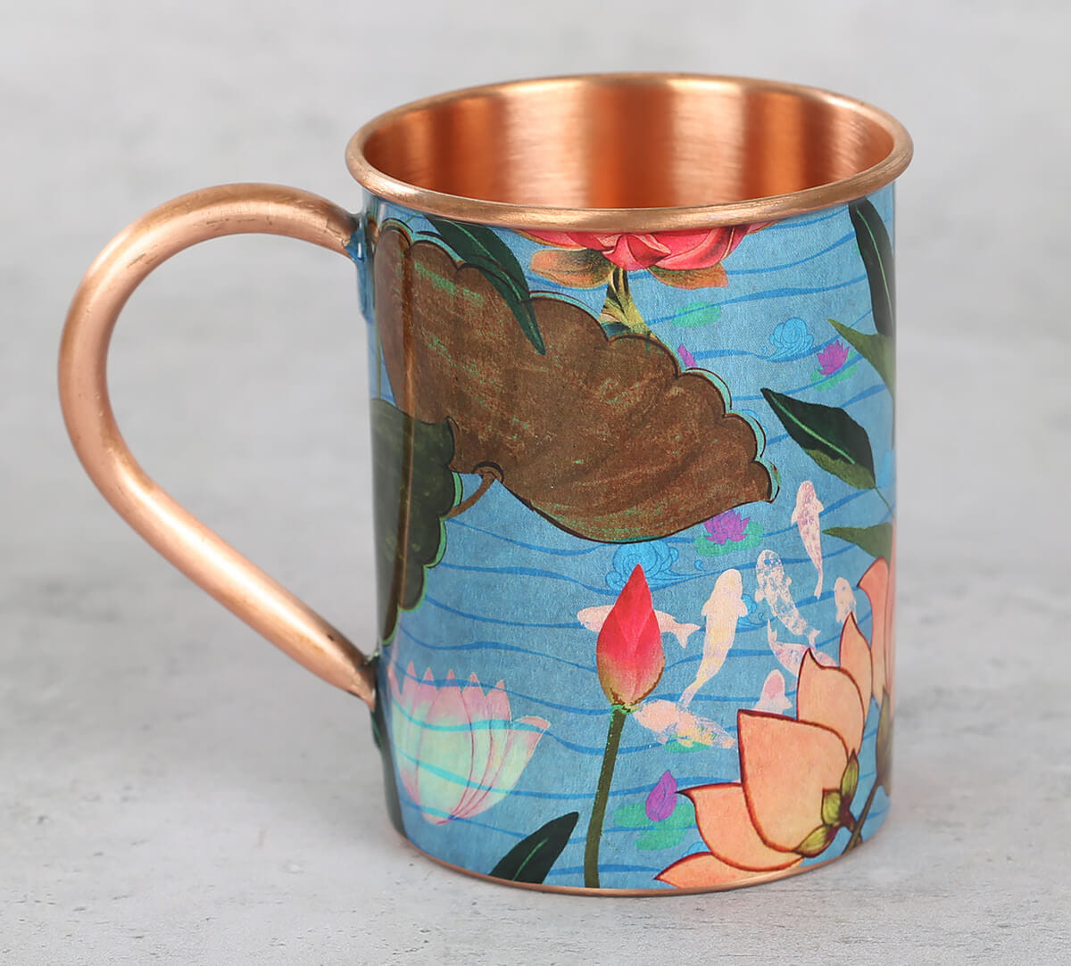 Blossomy Mosaic Copper Mug