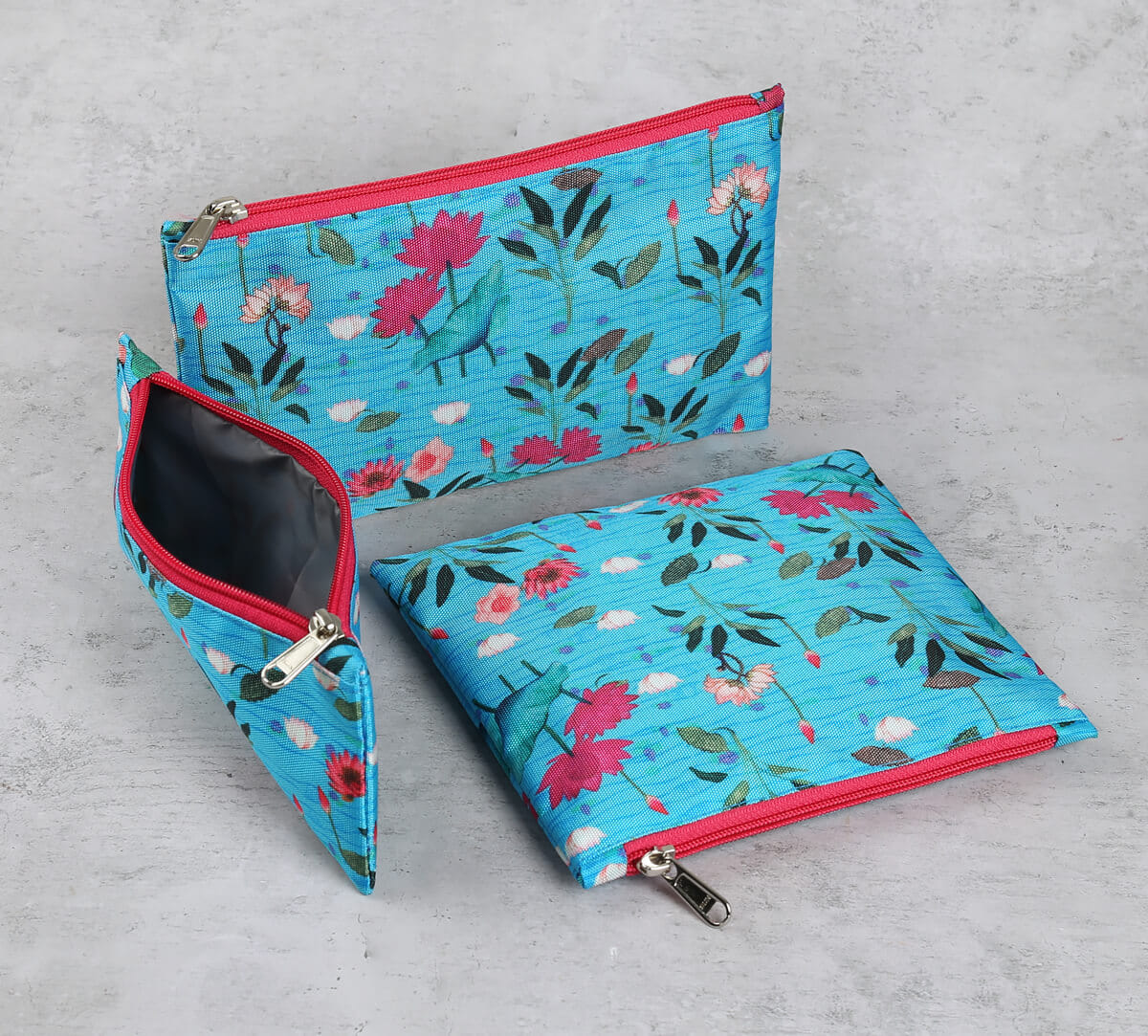 Blossomy Mosaic Utility Pouch Set of 3
