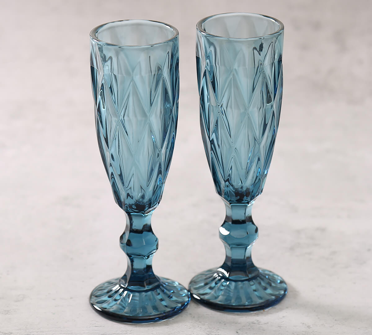 Blue Champagne Glasses (set of 2)
