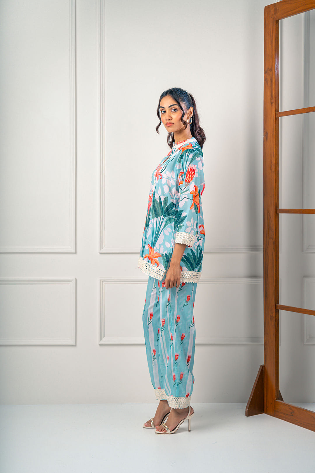Blue Floral Floats Co-Ord Set
