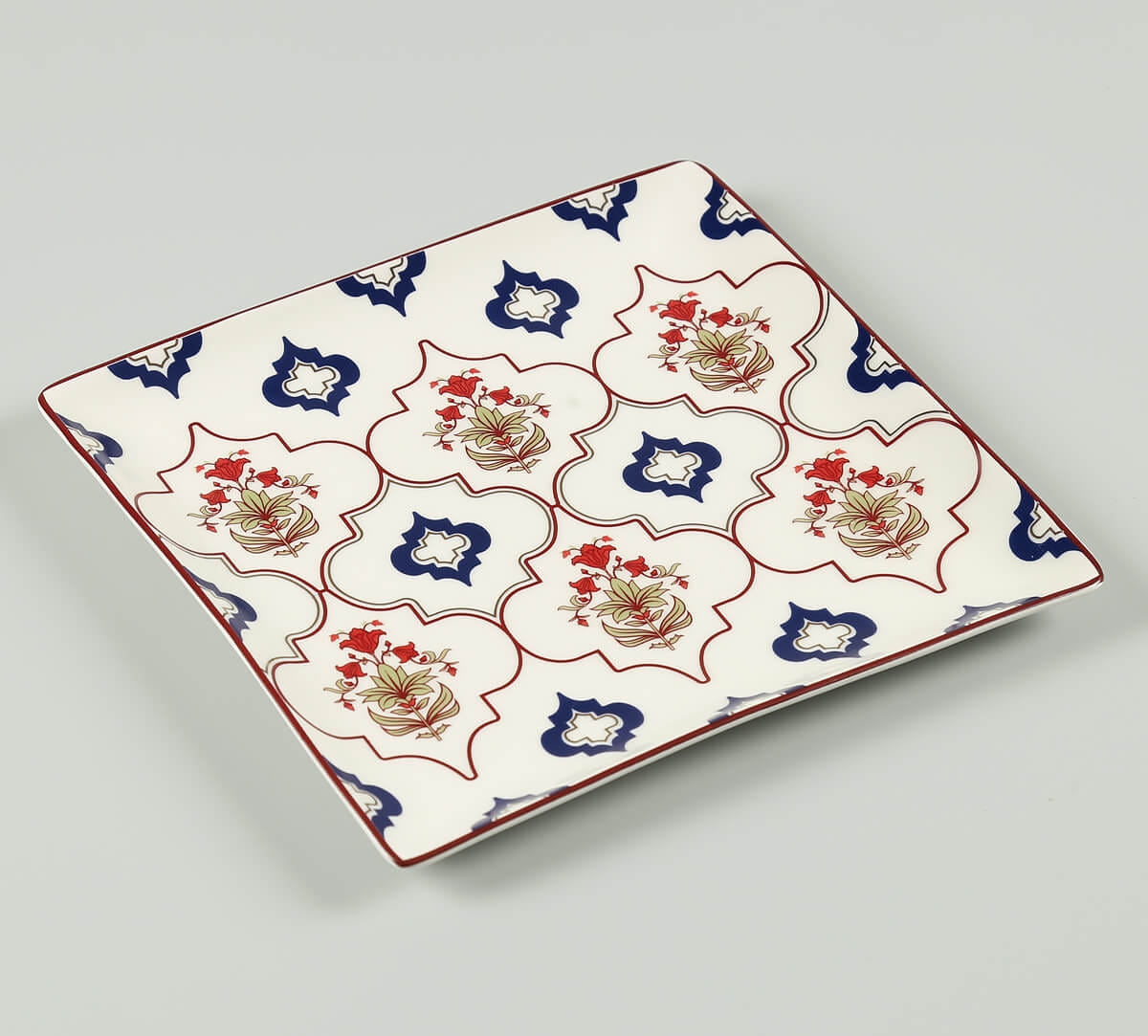 Blue Lattice Treasures Medium Platter