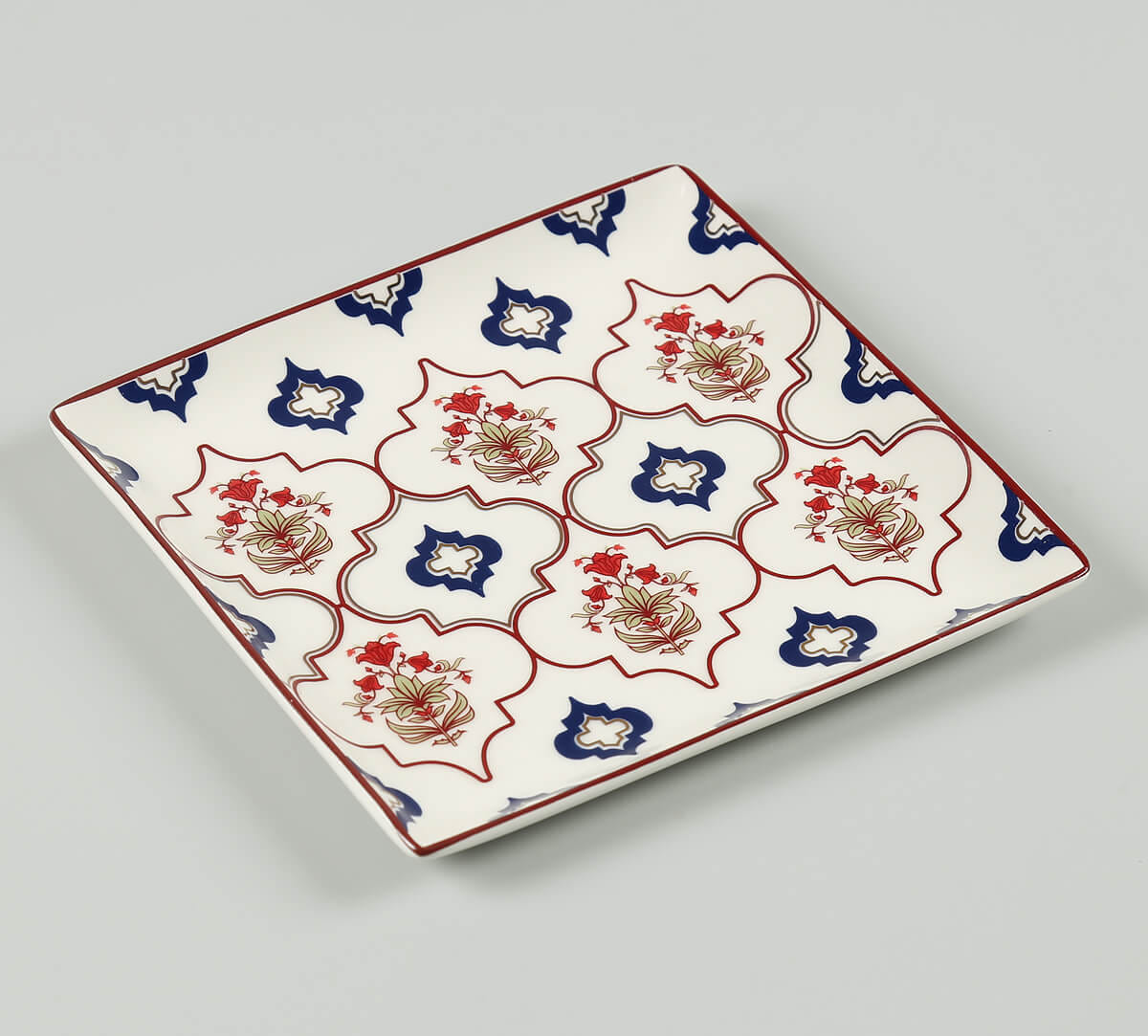 Blue Lattice Treasures Small Platter