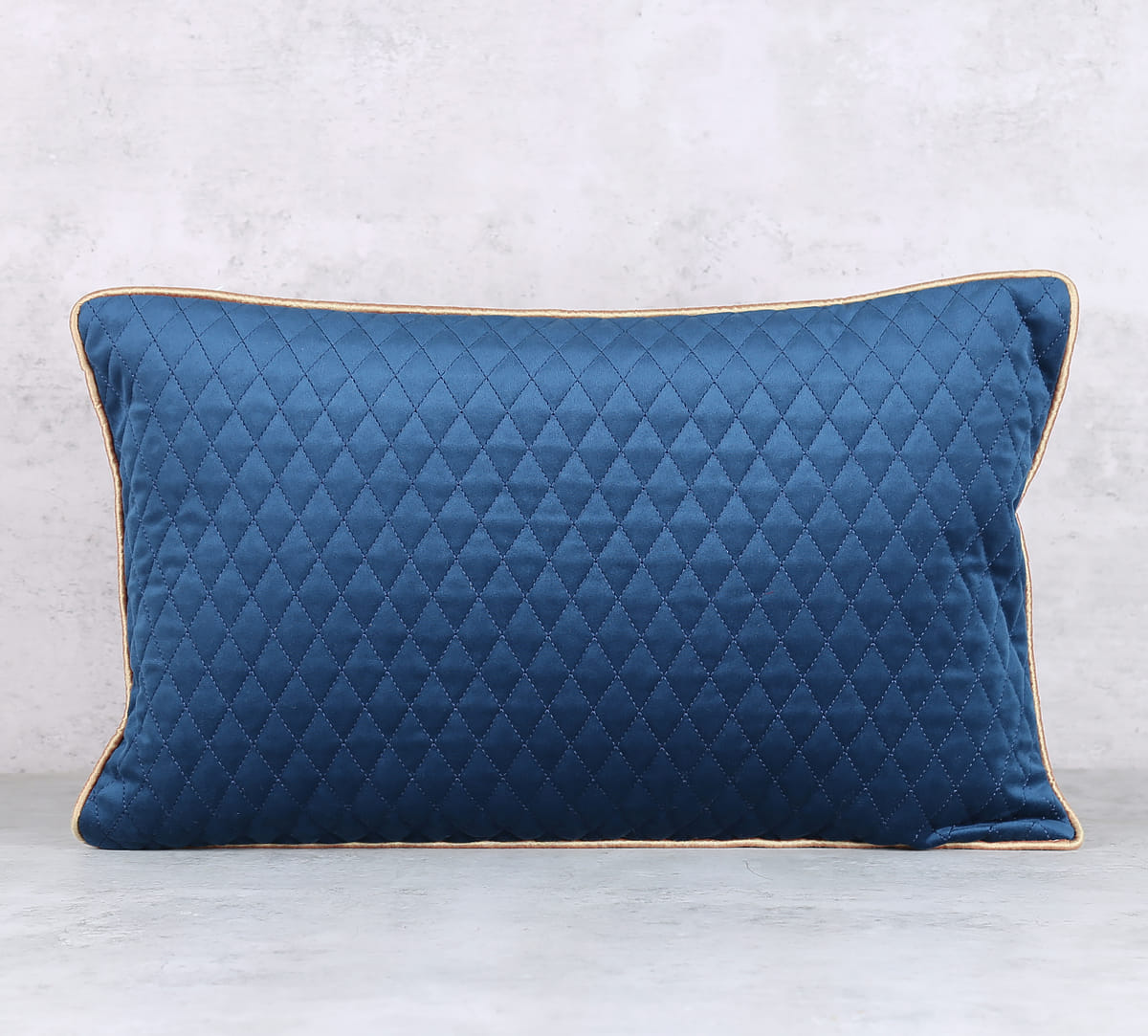 Cerulean Spades Diamond Quilted Cushion Cover