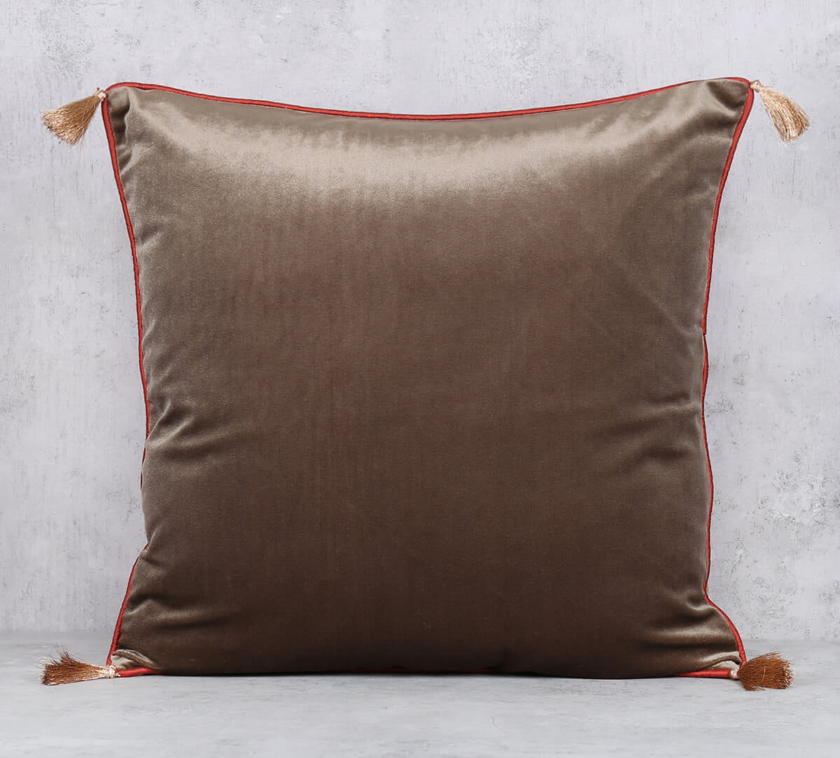 Cherry Wood Tassel Cushion Cover