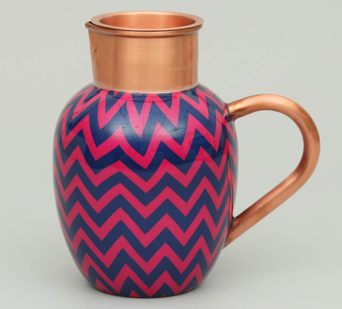 Chevron Melavo Copper Jug Set