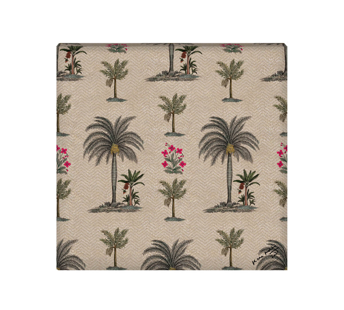 Chevron Palms Canvas Wall Art