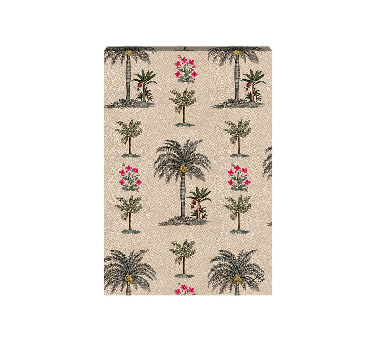 Chevron Palms Canvas Wall Art