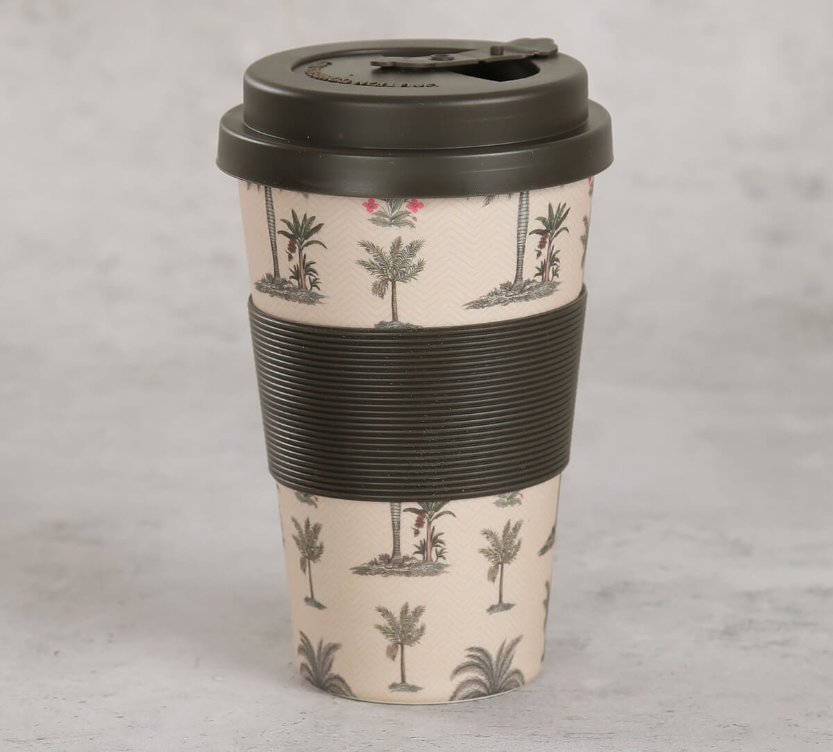 Chevron Palms Bamboo Frankie Cup