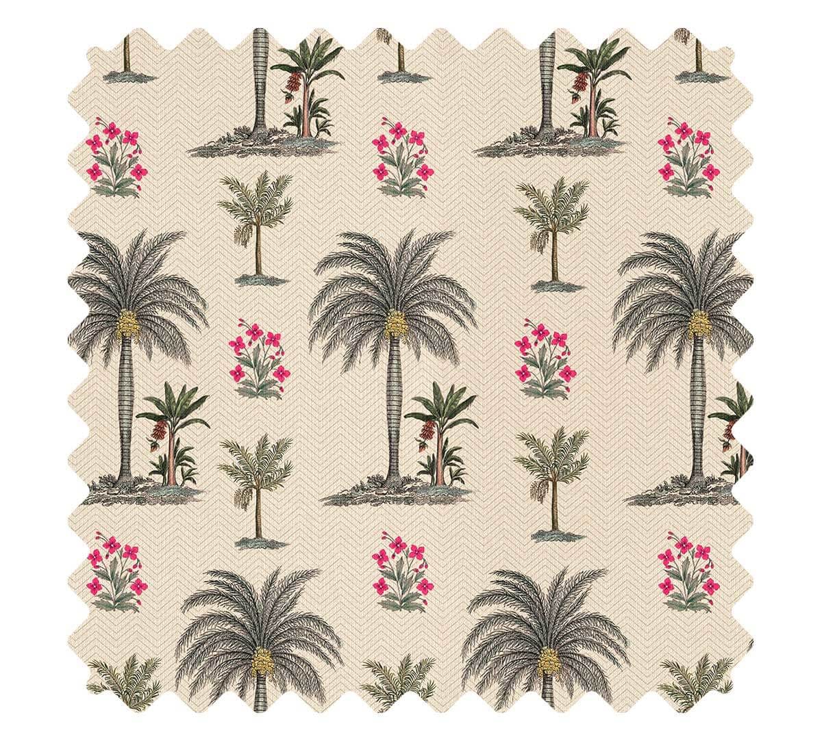 Chevron Palms Fabric