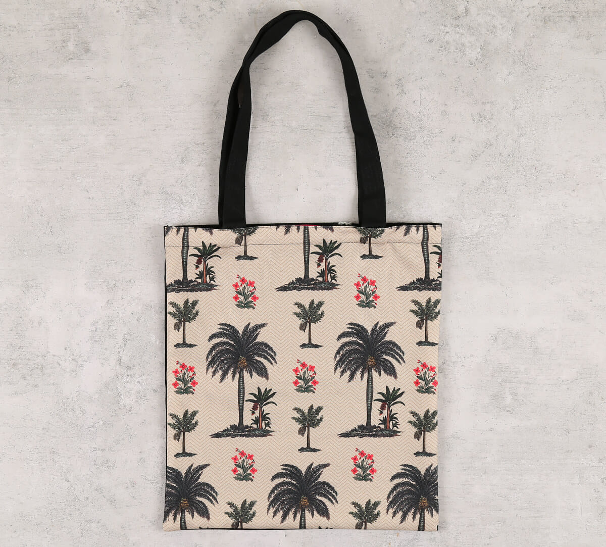 Chevron Palms Jhola Bag