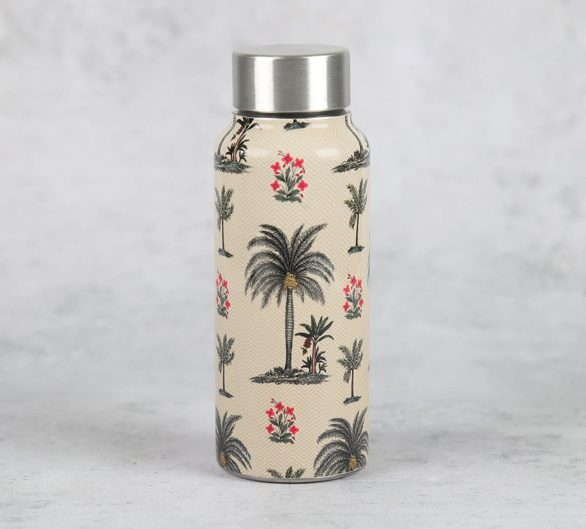 Chevron Palms Small Steel Bottle