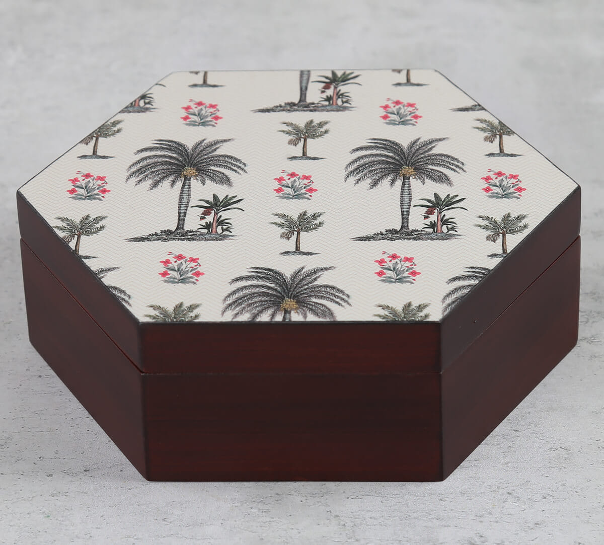 Chevron Palms Storage Box