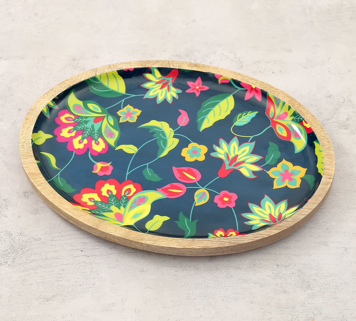 Cyanic Pop Burst Oval Platter
