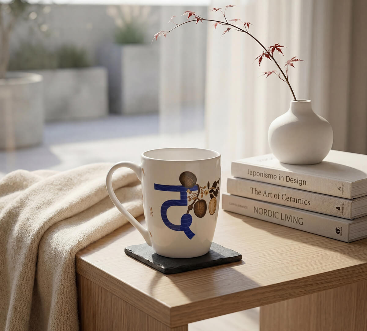 Detailed Drama Porcelain Coffee Mug