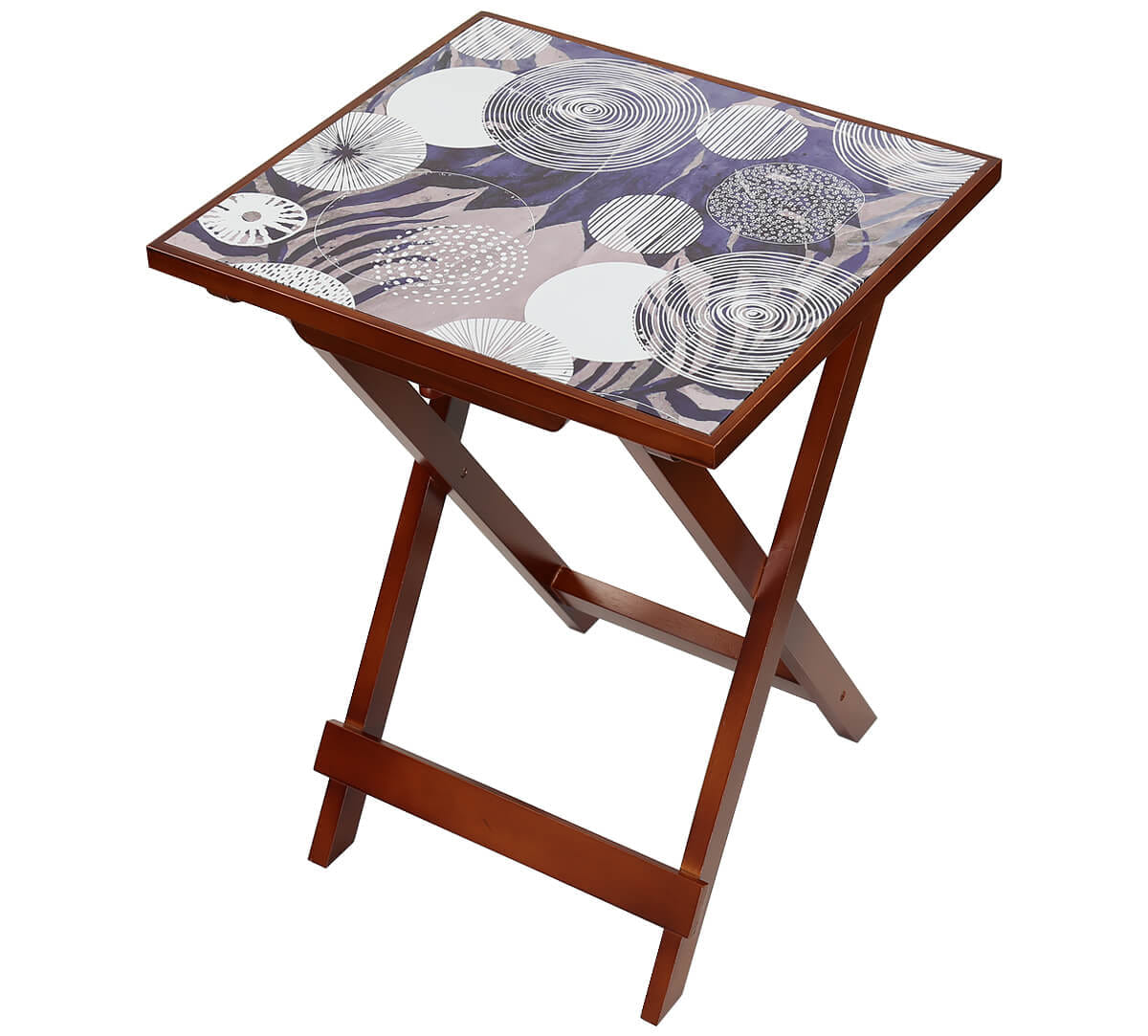 Discoid azure Square Side Table