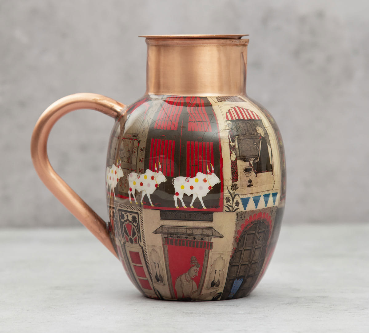 Doors Of Mystical Wonder Copper Jug Set