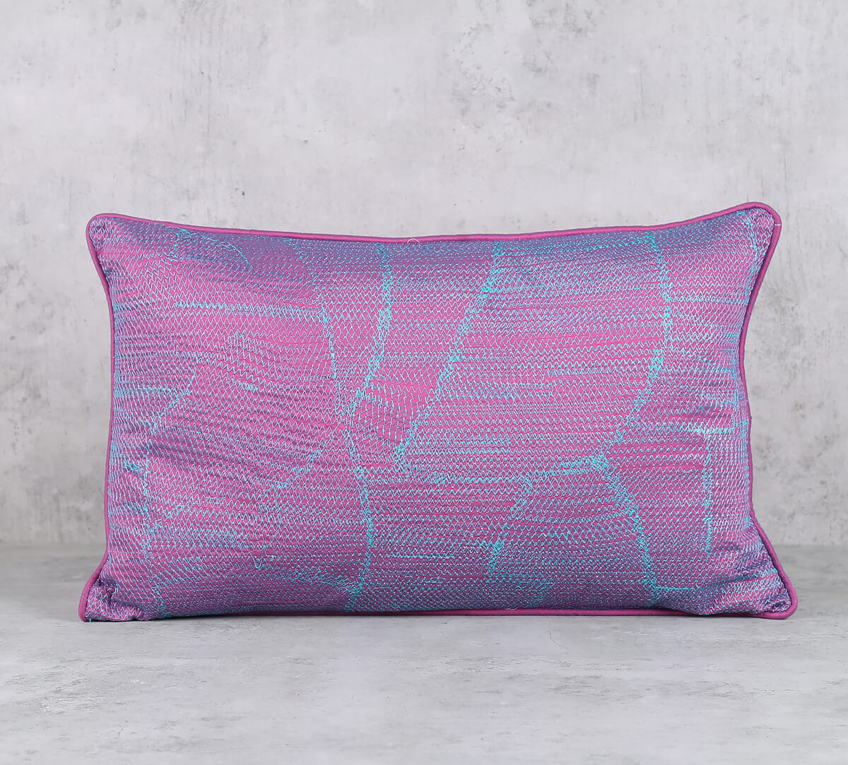 Earth Celeste Textured Embroidered Cushion Cover