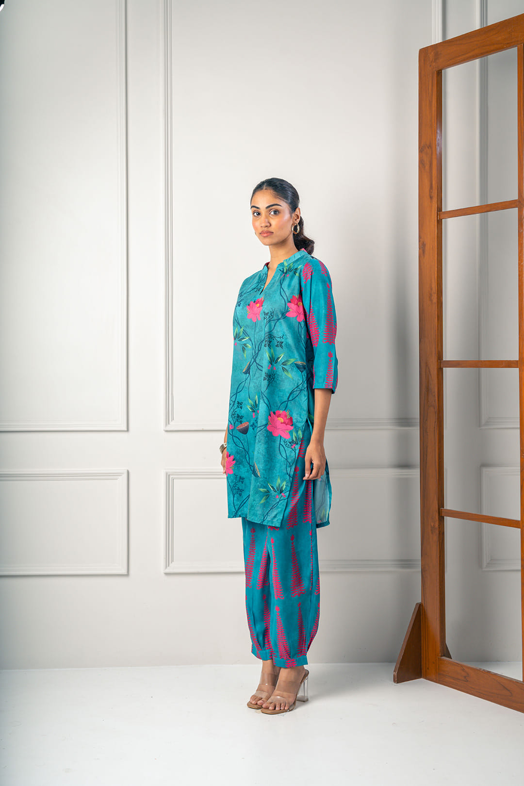 Emerald Lotuses Co-Ord Set