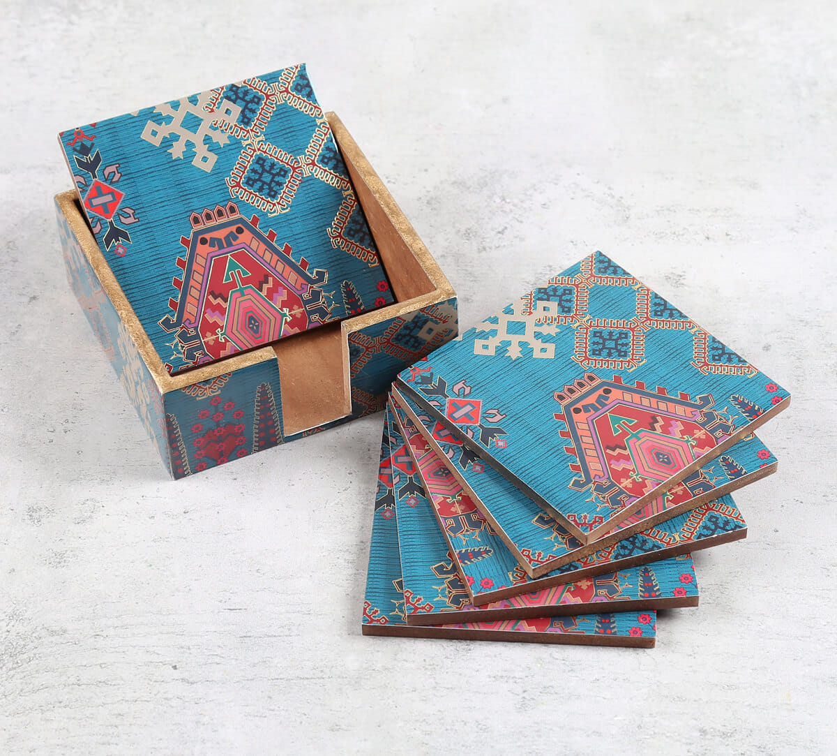 Enchanting Mirage MDF Coaster with Stand