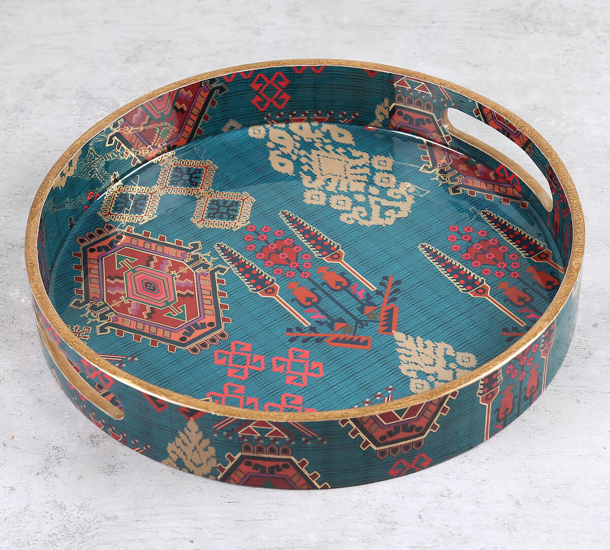Enchanting Mirage MDF Round Tray