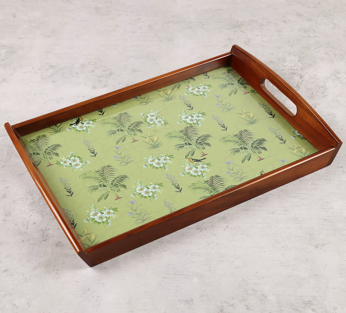 Flaxen Robin Bird Park Trays Set of 3