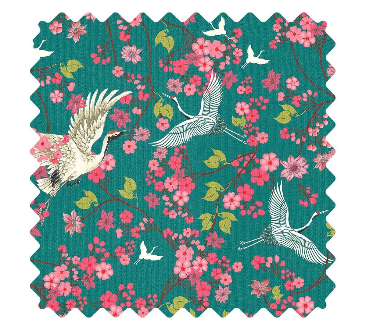 Flight of Cranes Fabric