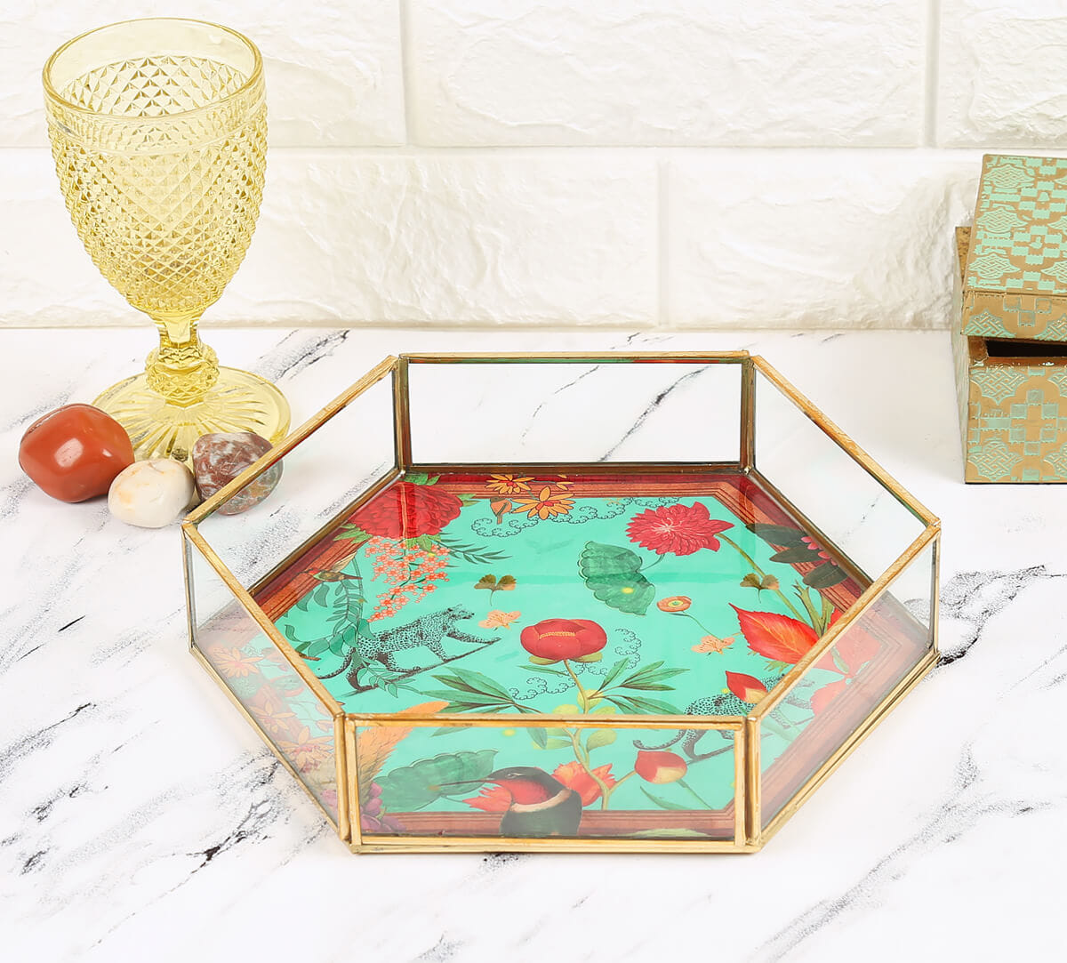 Floral Kingdom Paradise Hexagon Tray