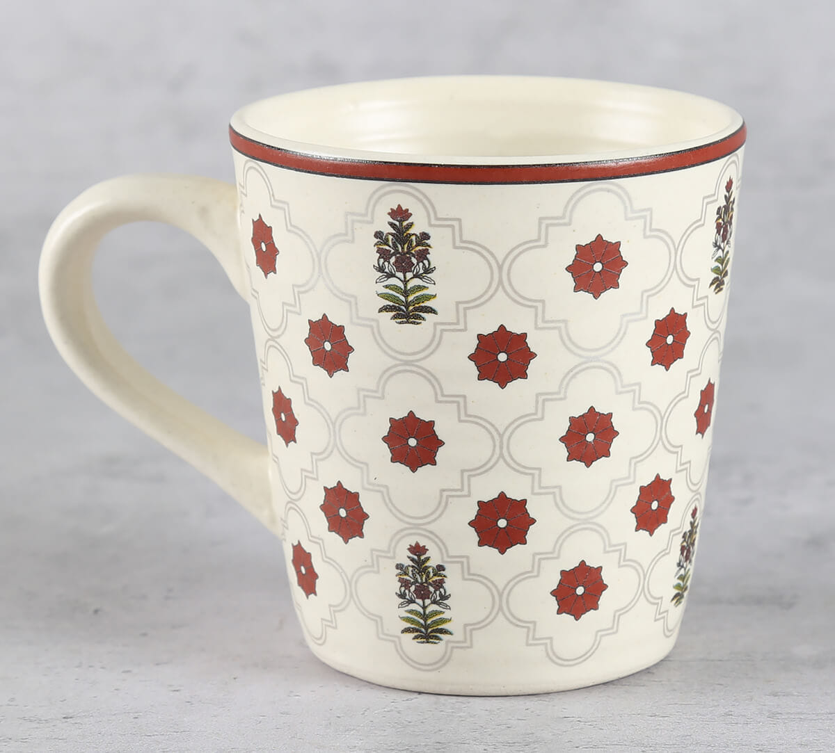 Floral Lattice Coffee Mug