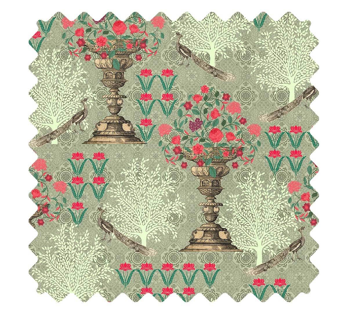 Floral Pillar Crest Fabric