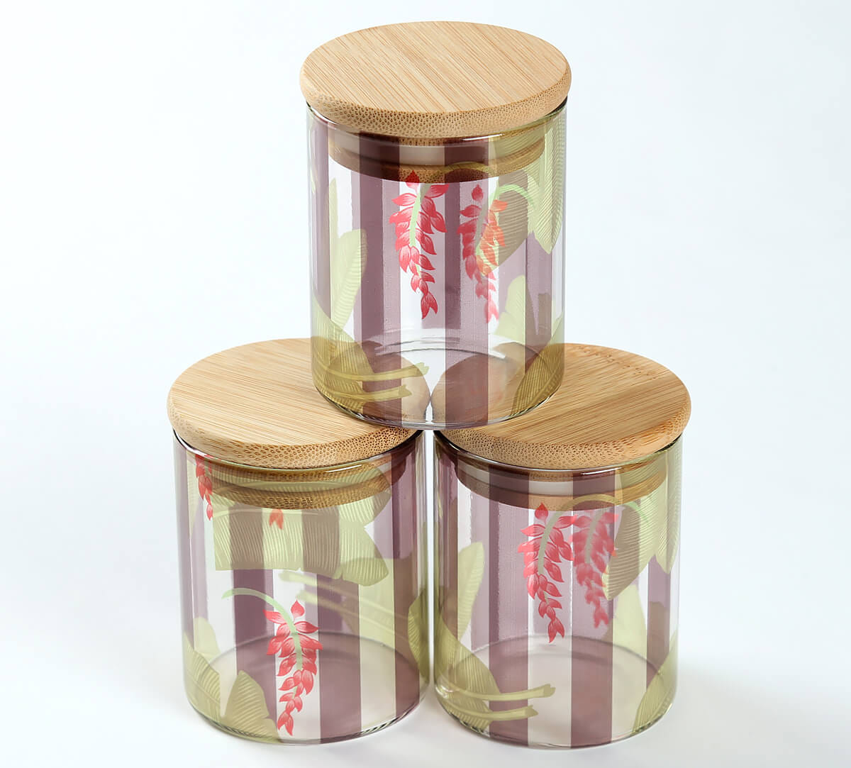 Foliage Play Glass Jars Set of 3