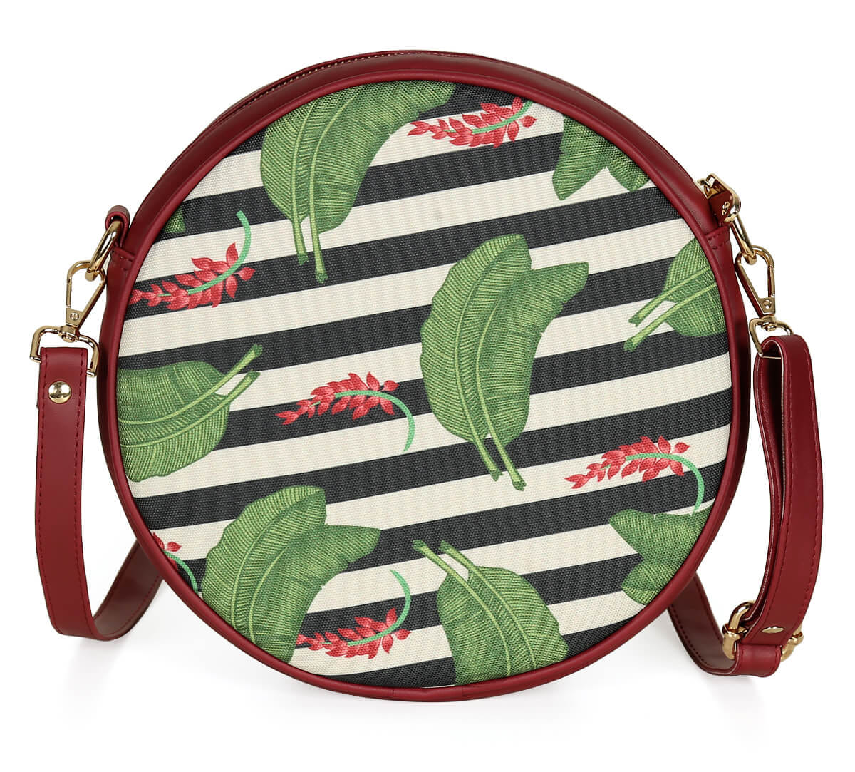 Foliage Play Round Crossbody Bag