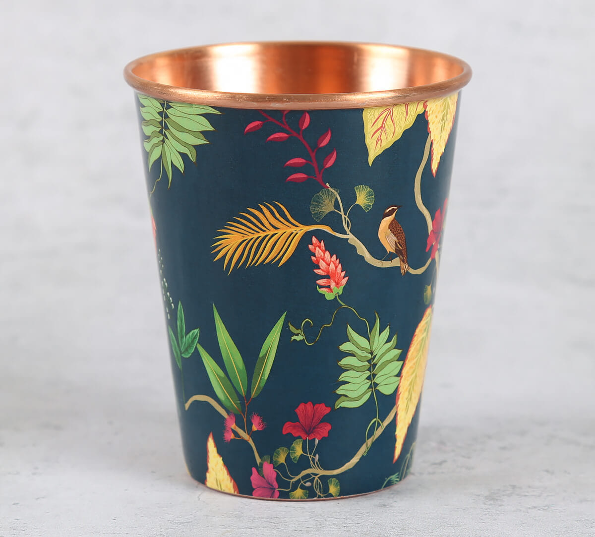 Fronds and Florets Copper Tumbler Big