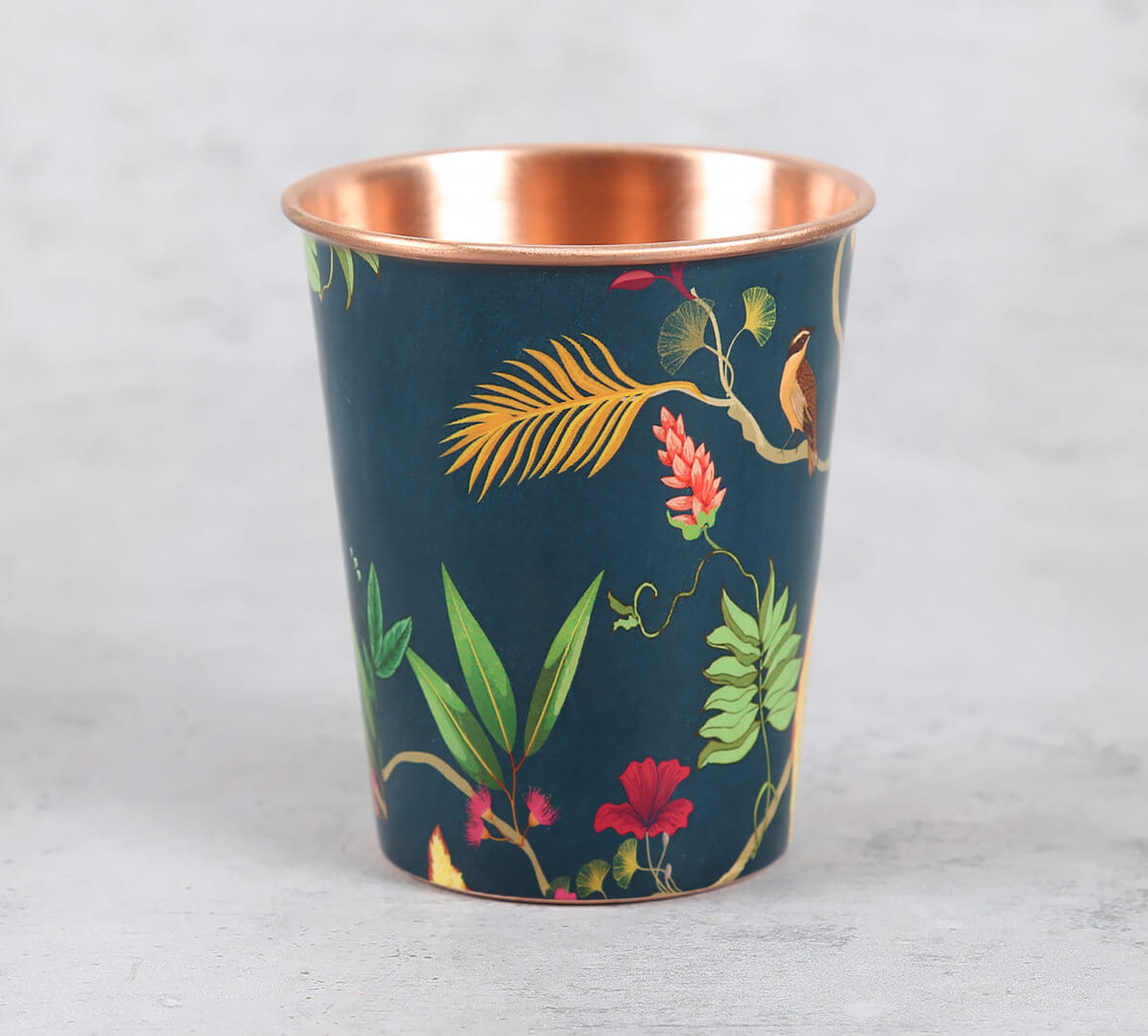 Fronds and Florets Copper Tumbler Small