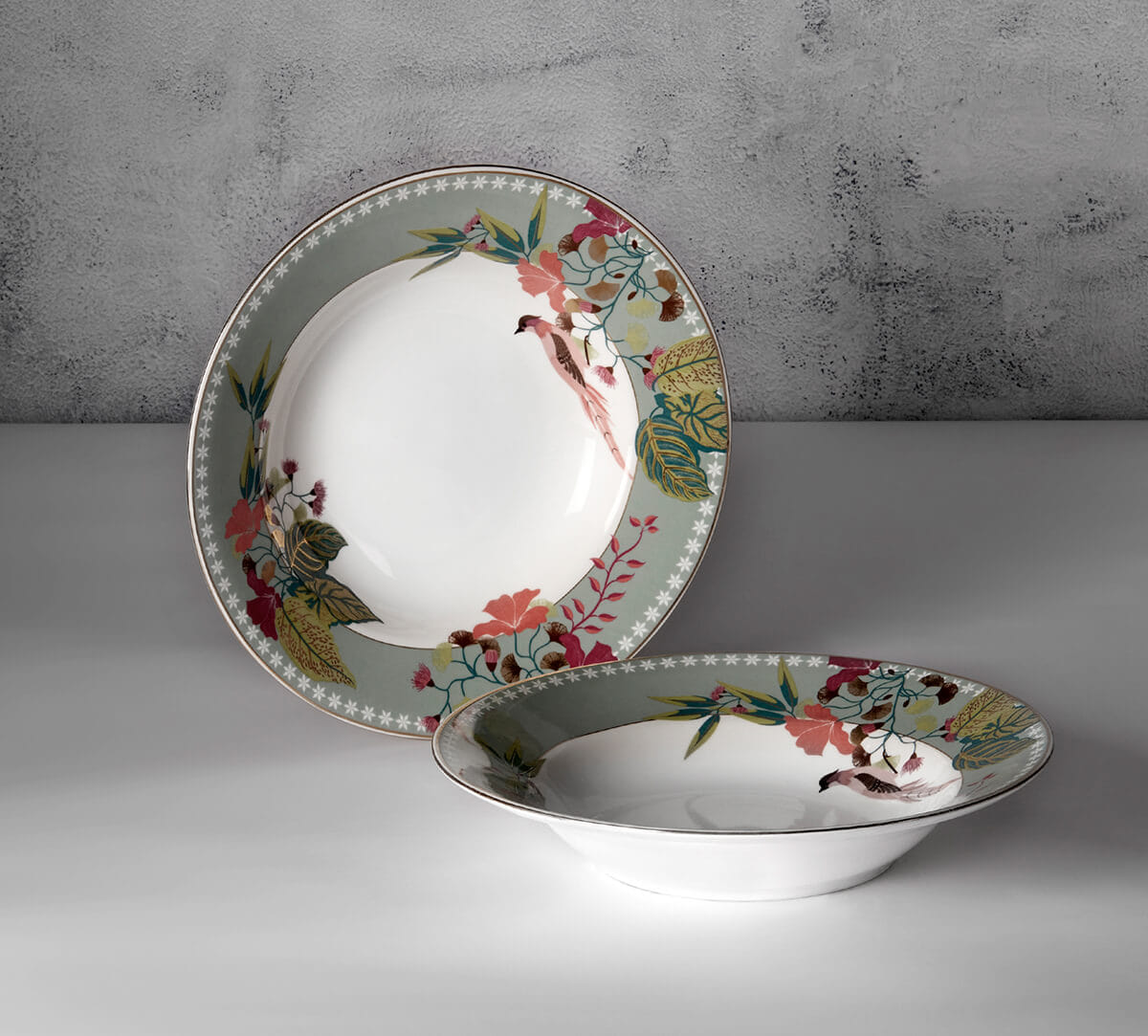 Grandeur Greens Pasta Plate Set of 2