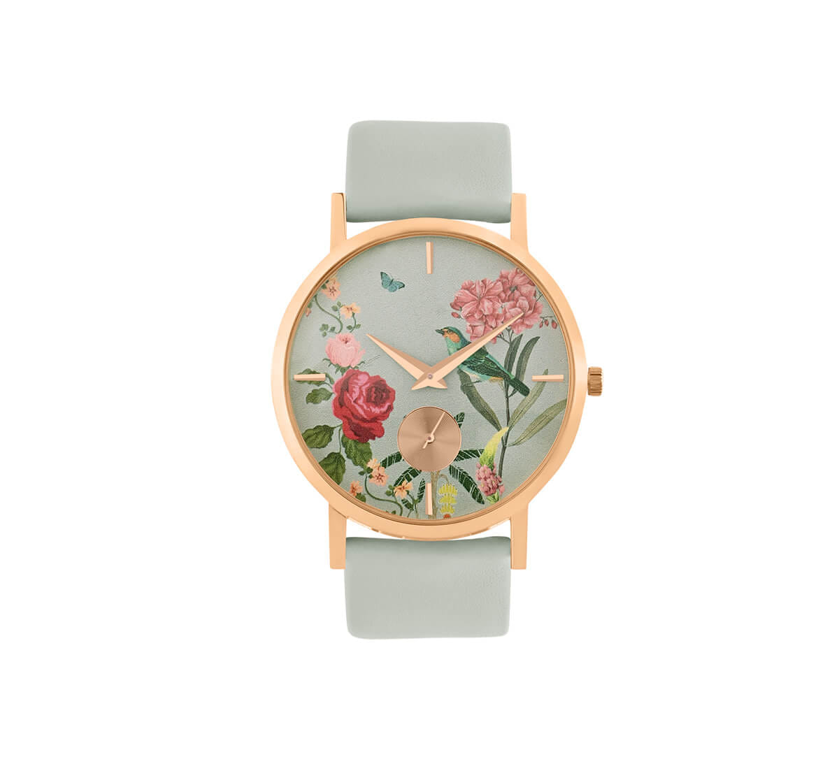 Gray Bouquet Wrist Watch