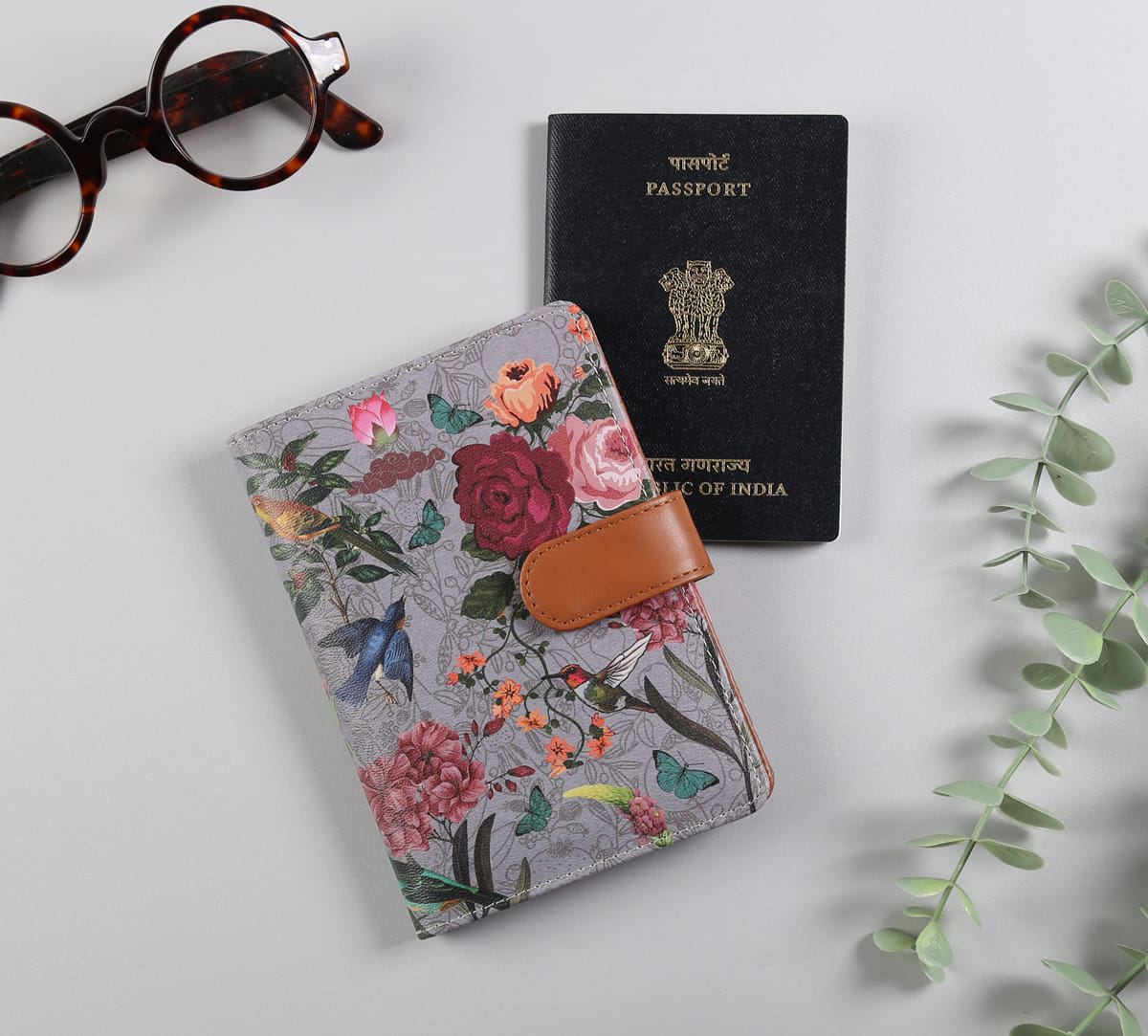 Grey Bird Land Passport Cover