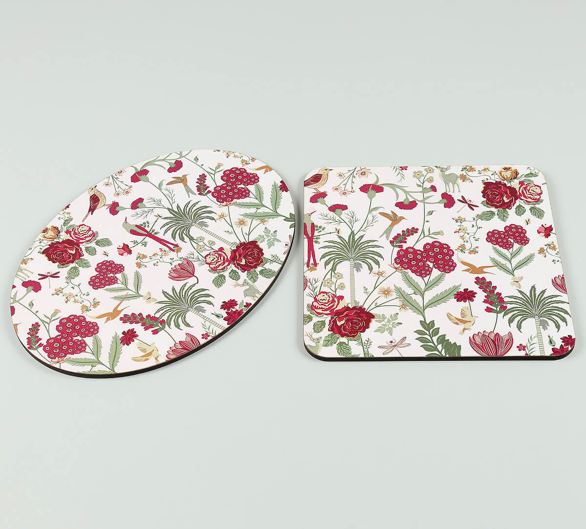 Grey Floral Galore Trivet Set of 2